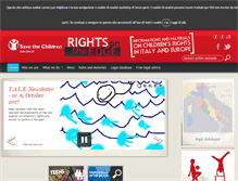 Tablet Screenshot of legale.savethechildren.it
